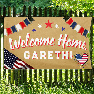 Military Welcome Home Banner - Army National Guard