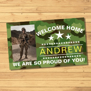 Military Welcome Home Banner - Army National Guard