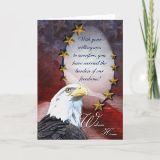 Military Welcome Home Greeting Card