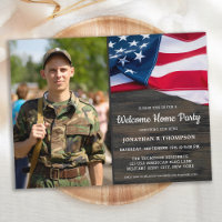 Military Welcome Home Party American Flag