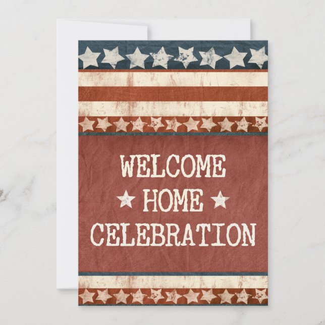 Military Welcome Home Party Custom Photo Invitation (Front)