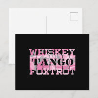 Military Whiskey Tango Foxtrot Pink Camo