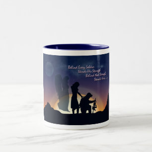 Military Wife Two-Tone Coffee Mug