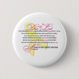 Military Wifes Prayer 2 Inch Round Button