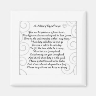 military wifes prayer magnet