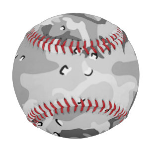 Military Winter Grey Camouflage Pattern Baseball