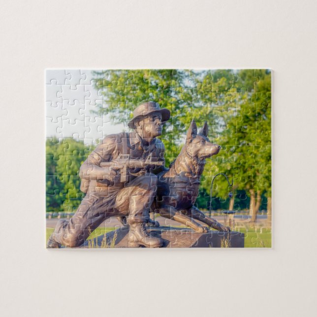 Military Working Dog Memorial Jigsaw Puzzle (Horizontal)