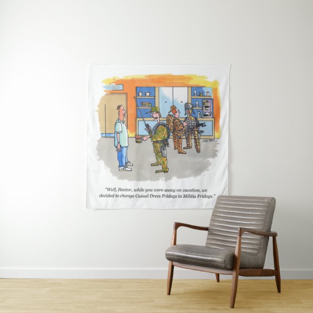 Militia Fridays tapestry (In Situ)