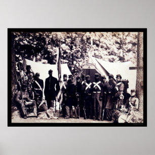 Militia Troops in Arlington, VA 1861 Poster