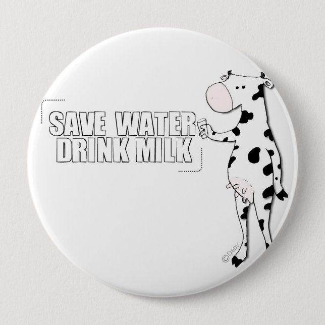 milk 4 inch round button (Front)