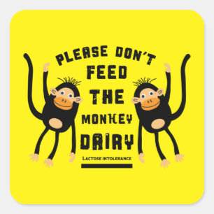 Milk Allergies - Enterocolitis Syndrome - Allergy Square Sticker