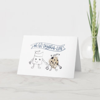 Milk and Cookie Card
