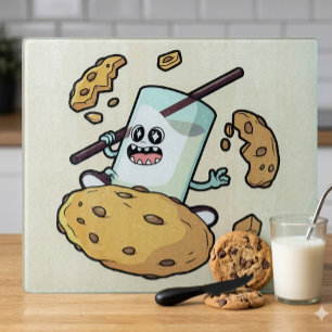 Milk and Cookie Showdown Cutting Board