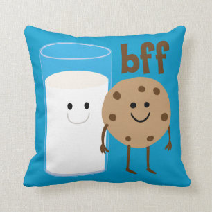 Milk And Cookies BFF Throw Pillow