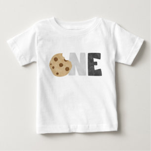 Milk and Cookies First Birthday Baby T-Shirt