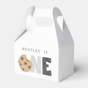 Milk and Cookies First Birthday Favor Box