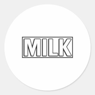 Milk And Cookies Funny Matching Couples Halloween  Classic Round Sticker