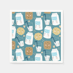 Milk and Cookies Napkins