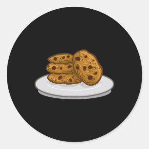 Milk and Cookies Outfit Matching Halloween Cookie Classic Round Sticker