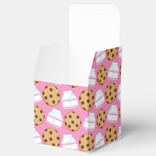 Milk and Cookies Pattern Favor Box