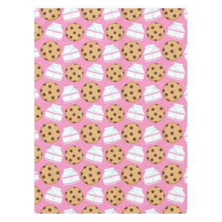 Milk and Cookies Pattern Tablecloth