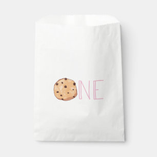 Milk and Cookies Pink Birthday Party Favour Bag