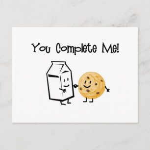 Milk and Cookies Postcard