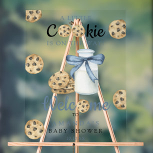 Milk And Cookies Welcome Baby shower party Acrylic Sign