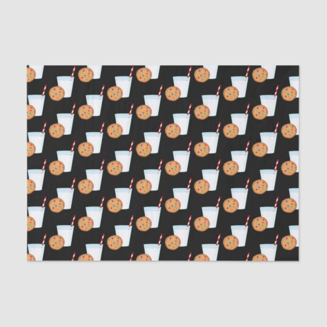 Milk and Rainbow Chocolate Chip Cookie Tissue Paper (Front)