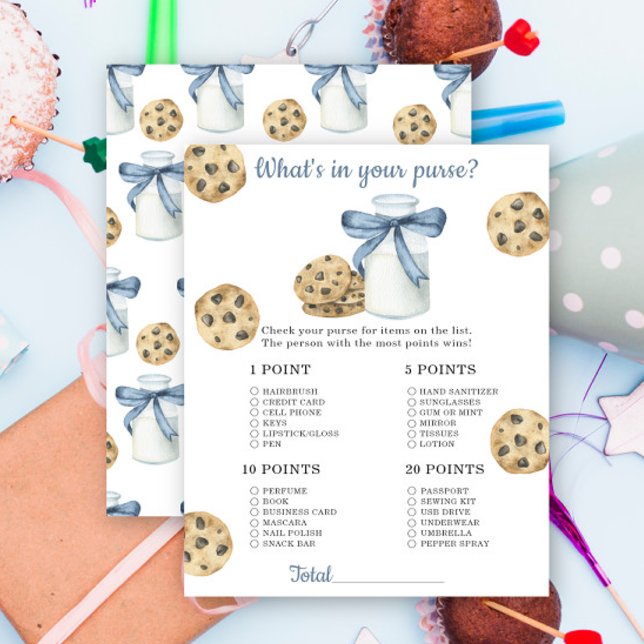 Milk baby shower What's in your purse game (Creator Uploaded)