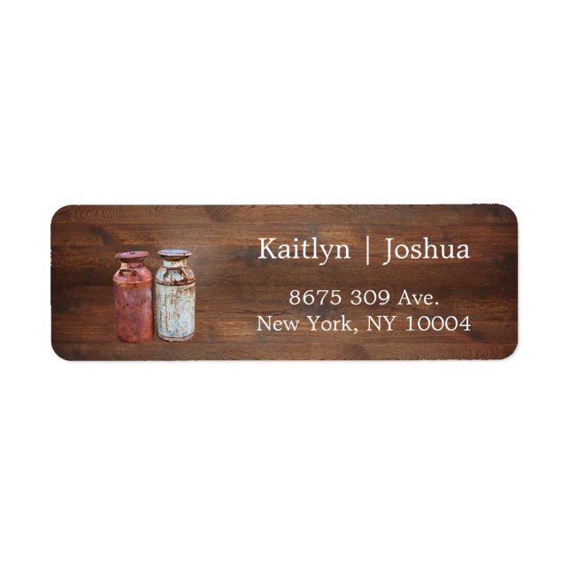 Milk Cans Country Wedding Rustic Old Farm Budget (Front)