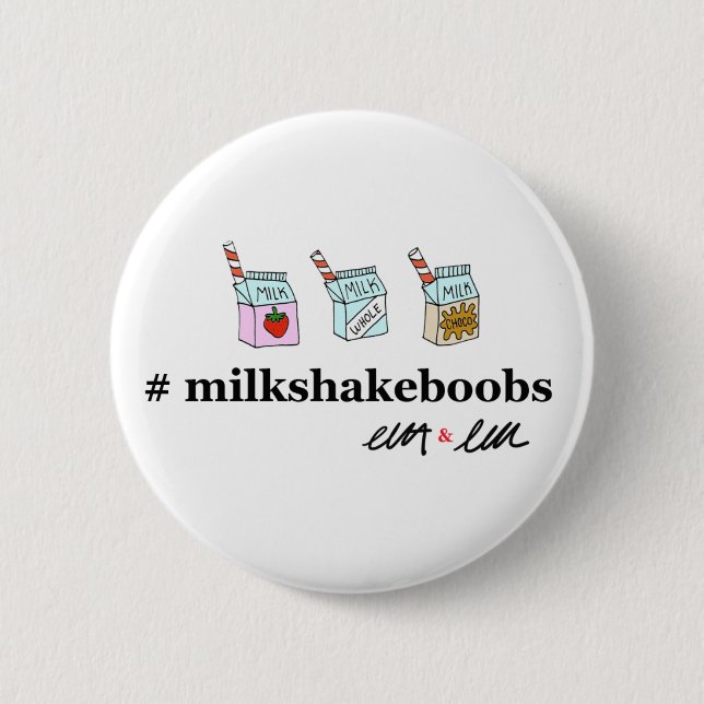 Milk Carton All The Flavours 2 Inch Round Button (Front)