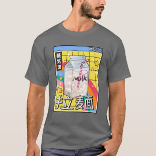 Milk Carton Rainbow 80S Japan Style Otaku Anime Va T-Shirt