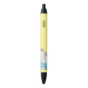 Milk cartoon illustration black ink pen