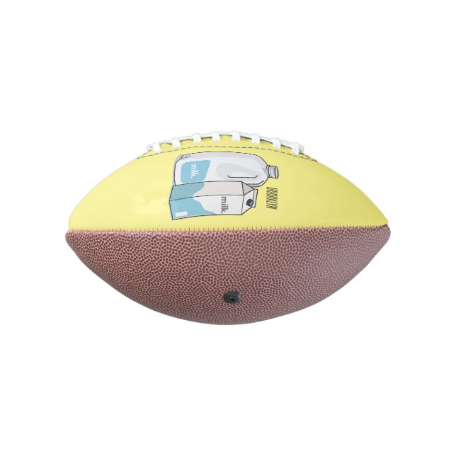 Milk cartoon illustration football (Rotated 270)