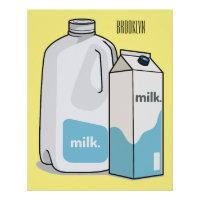 Milk cartoon illustration