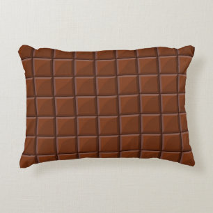 Milk chocolate accent pillow
