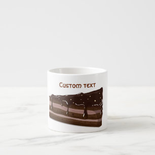 Milk Chocolate cake. Espresso Cup