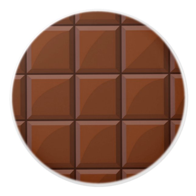 Milk chocolate ceramic knob (Front)