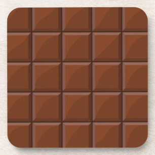 Milk chocolate coaster