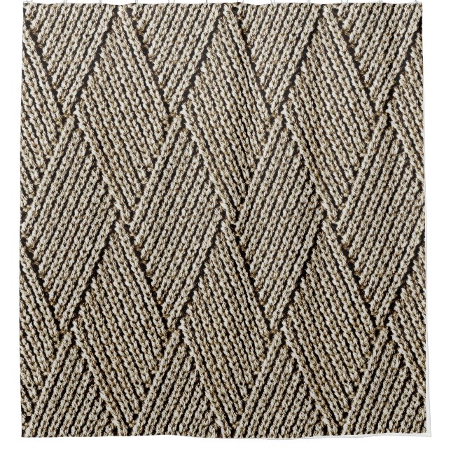 Milk Chocolate Faux Diamond Knit Pattern (Front)