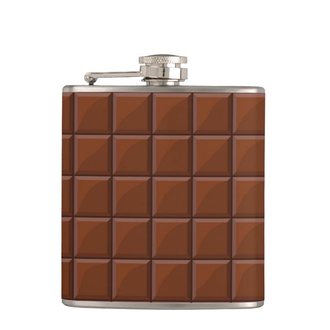 Milk chocolate hip flask (Front)