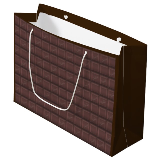 Milk chocolate large gift bag (Front Angled)