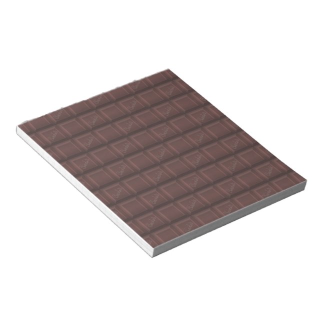 Milk chocolate notepad (Angled)