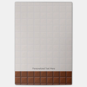 Milk chocolate post-it notes