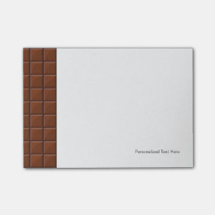 Milk chocolate post-it notes