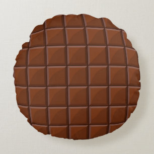 Milk chocolate round pillow