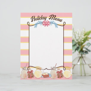 Milk Christmas cookies cake personalized menu