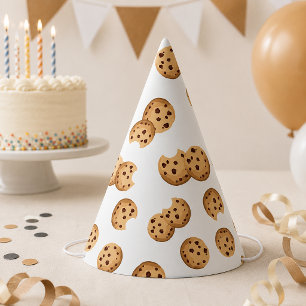 Milk & Cookies Birthday Party Hat – Chocolate Chip