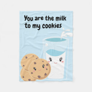 Milk & Cookies Cuties Fleece Blanket